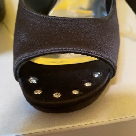 Stuart Weitzman Diamond Heel Ankle strap Heels Size 36 1/2 - Picture 3 of 8